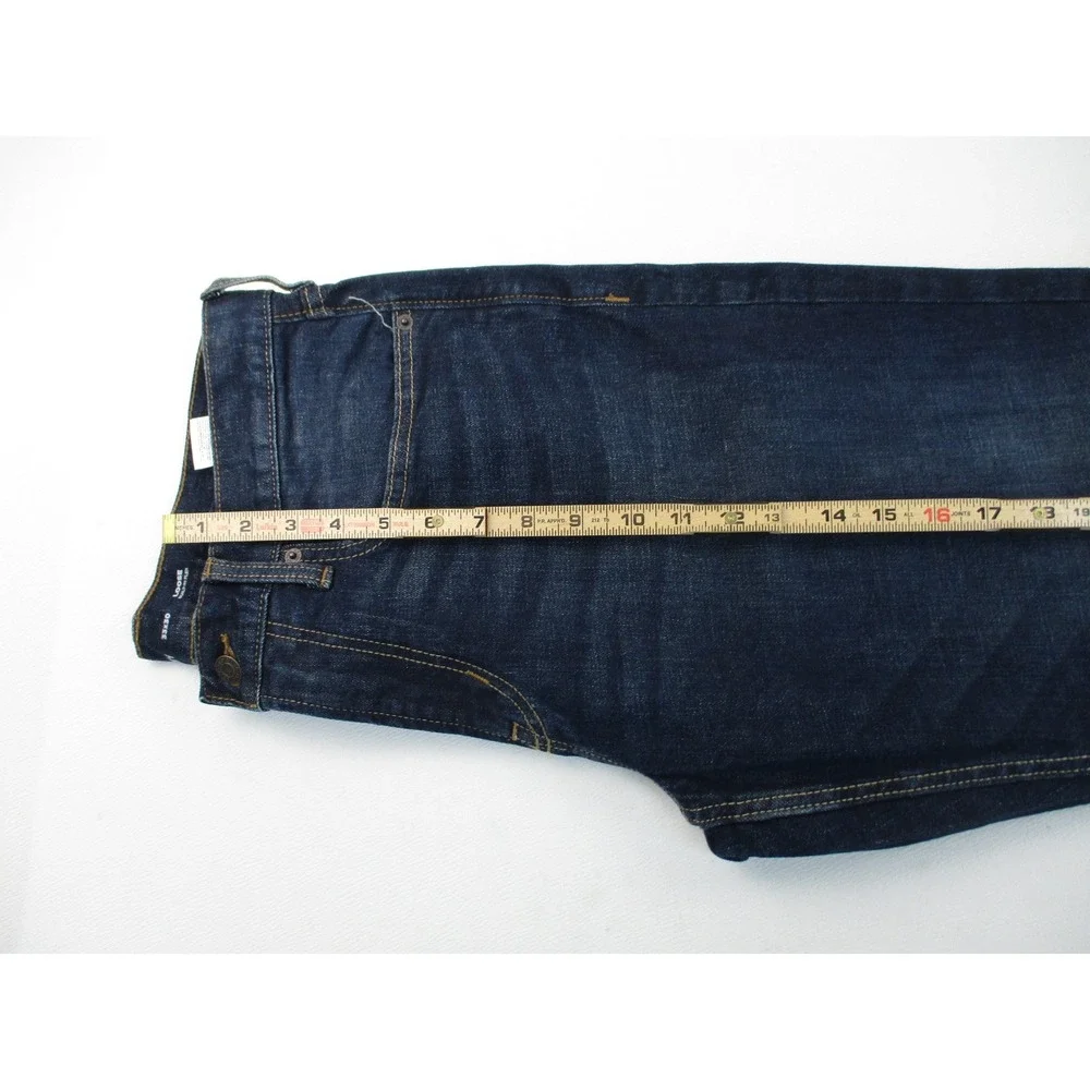 Old Navy Jeans Mens 33x30 Dark Wash Loose Fit Relaxed Denim Pants Utility